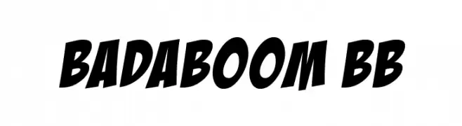 BadaBoom BB  नि: शुल्क फ़ॉन्ट्स डाउनलोड