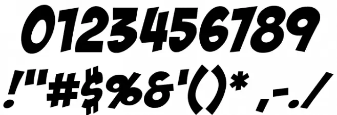 BadaBoom BB Font OTHER CHARS