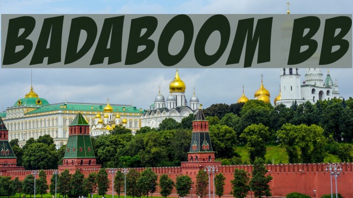 BadaBoom BB Font examples