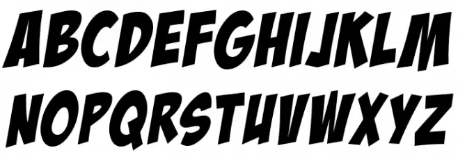 BadaBoomBB Font Litere mari