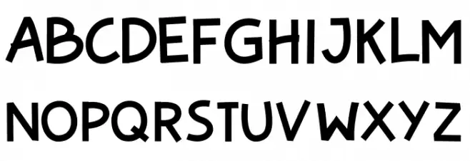 Badaga Schriftart Groß