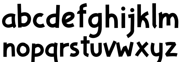 Badaga Font LOWERCASE
