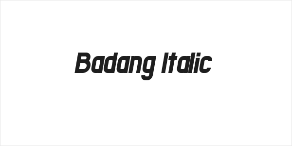 Badang Italic Logo
