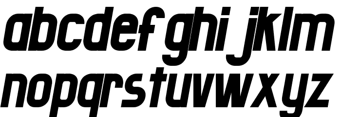Badang Italic Font LOWERCASE