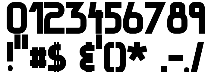 Badang Font OTHER CHARS