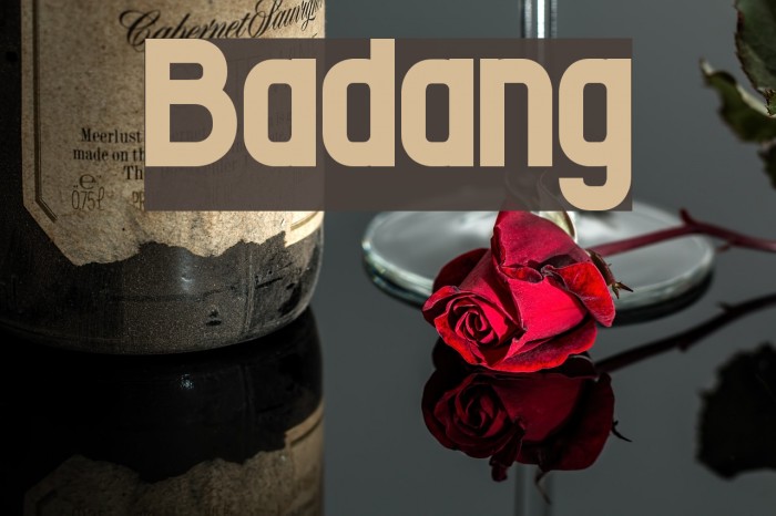 Badang Font examples