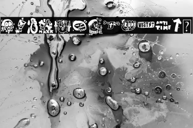 Badass Draws Font examples