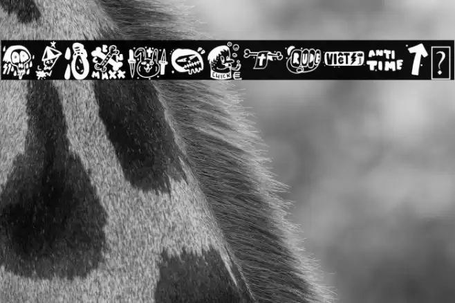 Badass Draws Font examples