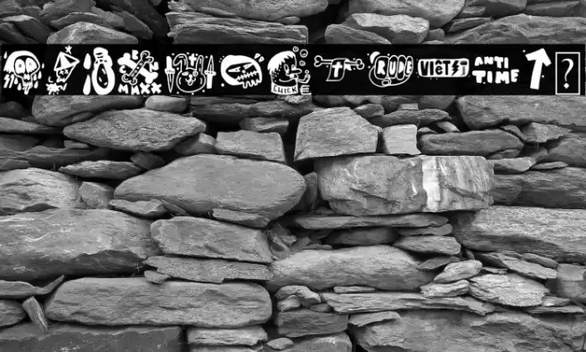 Badass Draws Font examples