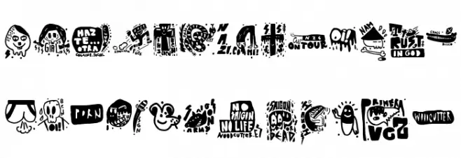 Badass Draws Font LOWERCASE
