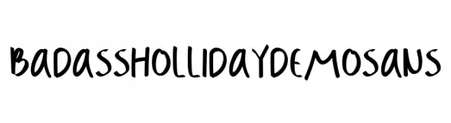 Badass Holliday Demo Sans  Frei Schriftart Herunterladen