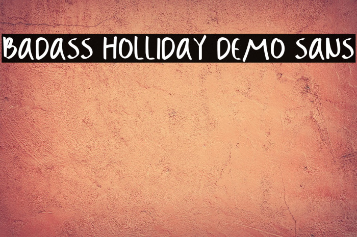 Badass Holliday Demo Sans Example 3