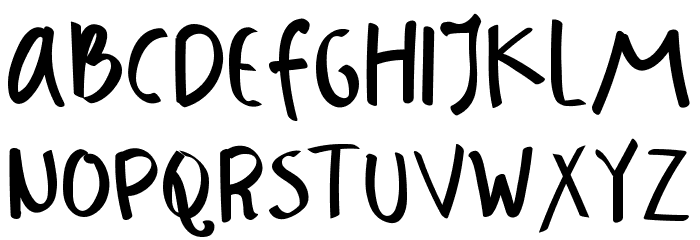 Badass Holliday Demo Sans Font LOWERCASE