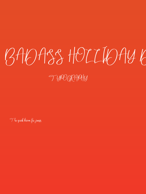 Badass Holliday Demo Poster