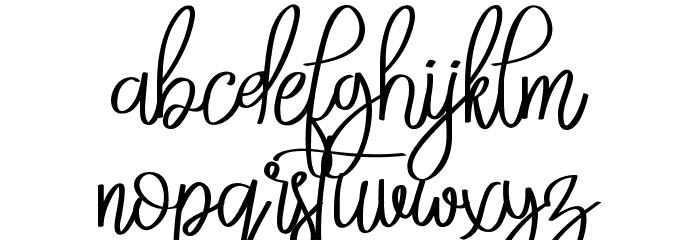 Badass Holliday Demo Font LOWERCASE