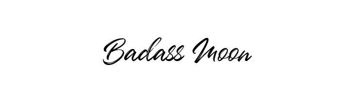 Badass Moon  免费字体下载