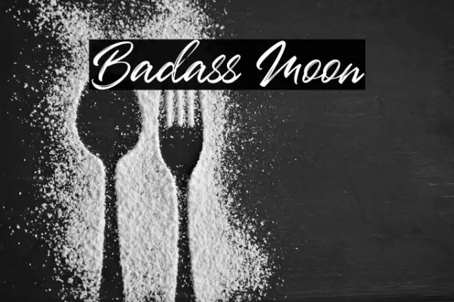 Badass Moon Font examples