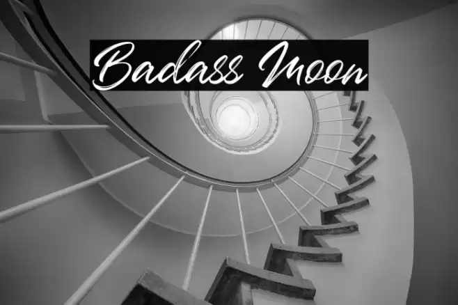 Badass Moon Font examples