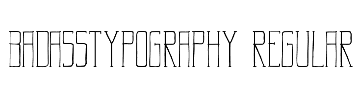 BadassTypography-Regular फ़ॉन्ट