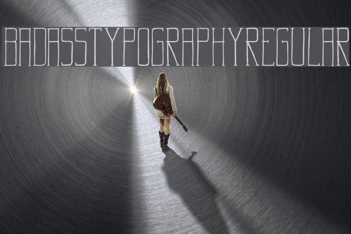 BadassTypography-Regular Font examples