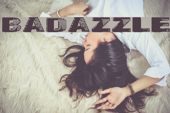 Badazzle Font examples