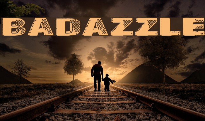 Badazzle Font examples