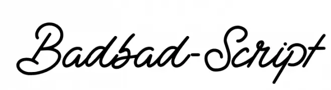 Badbad-Script  les polices de caractères gratuit tlcharger