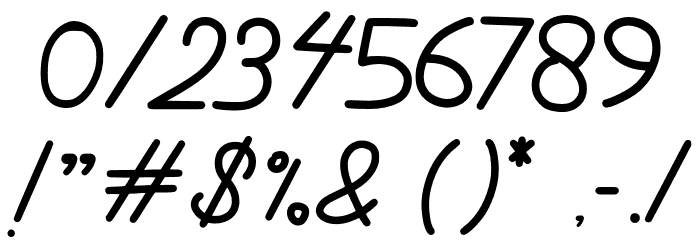 Badbad-Script Font OTHER CHARS