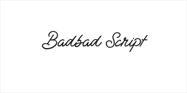 Badbad Script Logo