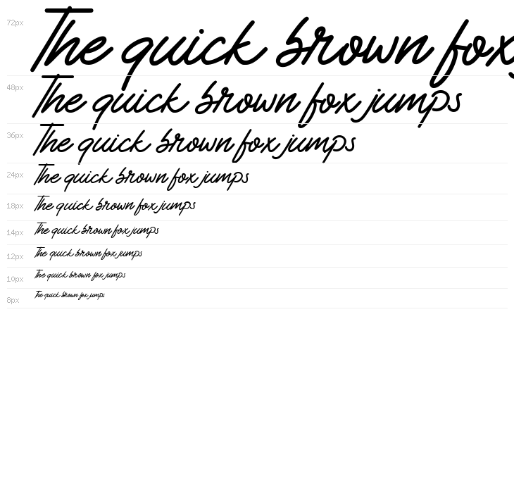 Badbad Script Waterfall