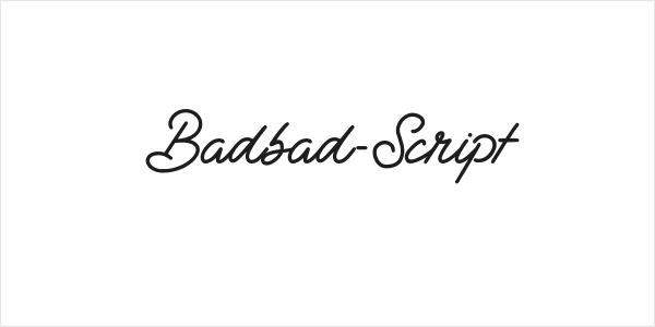 Badbad-Script Logo