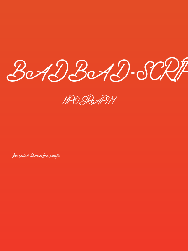 Badbad-Script Poster