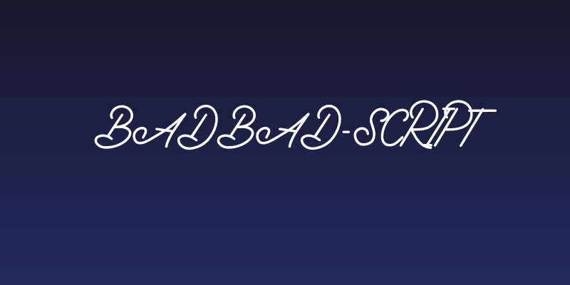 Badbad-Script Social Header
