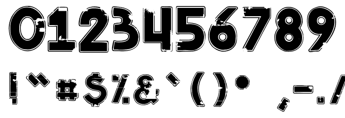 Badcab Font OTHER CHARS