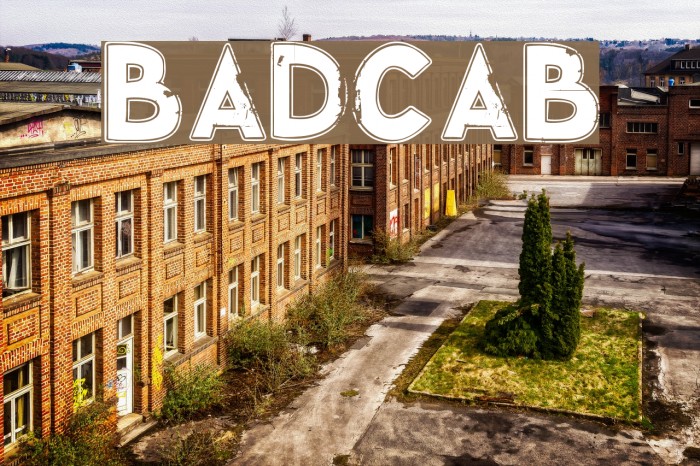 Badcab Font examples