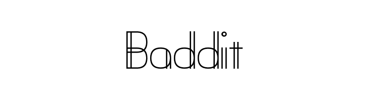 Baddit Font
