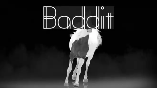 Baddit Schriftart examples