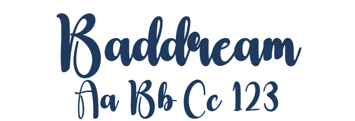 Baddream Font Preview