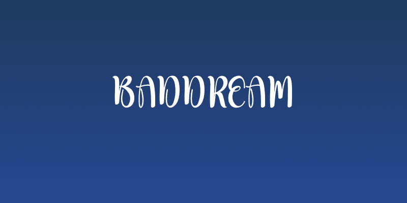 Baddream Social Header