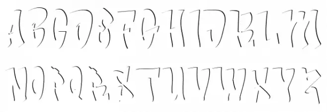 Bade Hoper inner फ़ॉन्ट अपरकेस