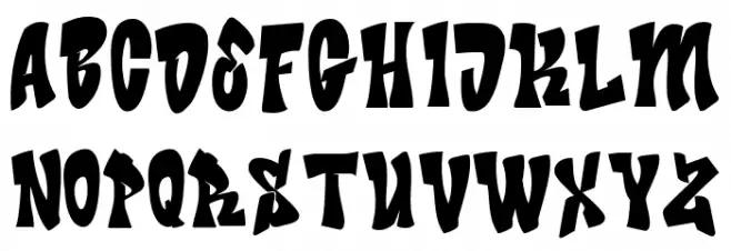 Bade Hoper Font LOWERCASE