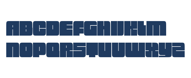 Badeen Display Regular Uppercase