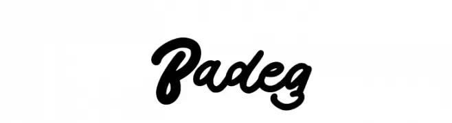 Badeg  Frei Schriftart Herunterladen