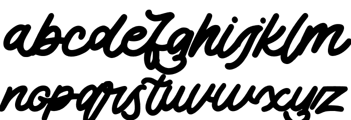 Badeg Font LOWERCASE