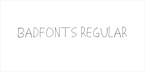 Badfonts Regular Logo