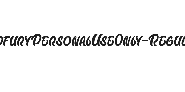 BadfuryPersonalUseOnly-Regular Logo