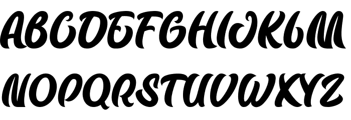 BadfuryPersonalUseOnly-Regular Font Litere mici