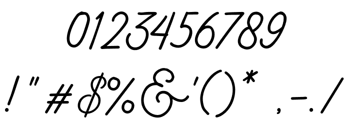 BadgearScriptDEMO Font OTHER CHARS