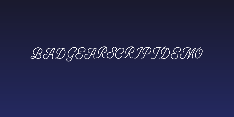 BadgearScriptDEMO Social Header