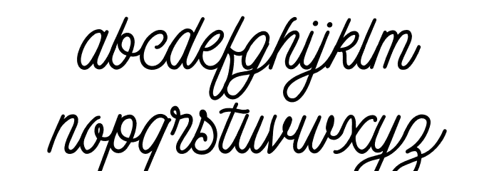BadgearScriptDEMO Font LOWERCASE